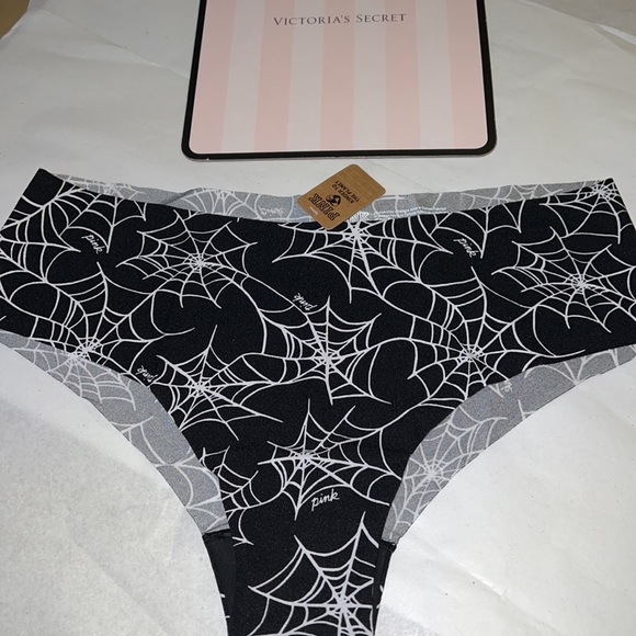 Victoria’s Secret (PINK) Halloween No Show Cheeky Panty (Spider Web) - Picture 4 of 10